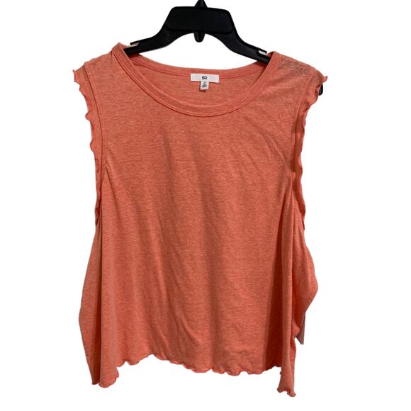 BP. Plus Size Women's Lettuce‎ Edge Tank coral camelia size XL NEW - Picture 1 of 3